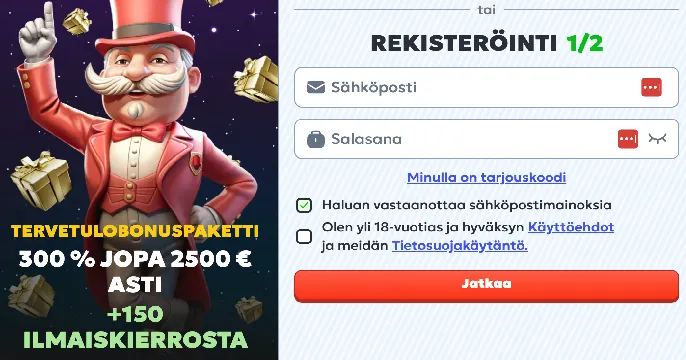 Megarich Casino login